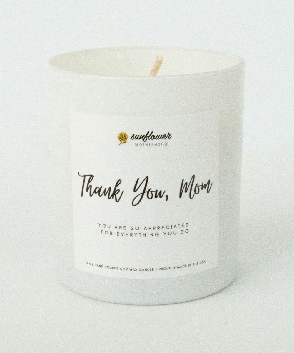 Thank You Mom Candle | Soy Candle Appreciation Gift For Mom
