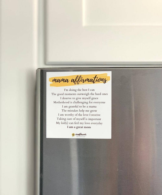 Affirmation Magnet | Uplifting Fridge Magnet Gift for Moms