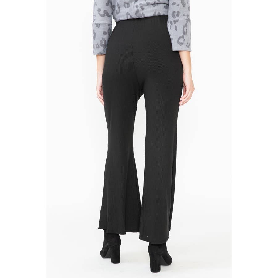Maternity Flared Ruffle Solid Basic Long Legging Maxi Pants