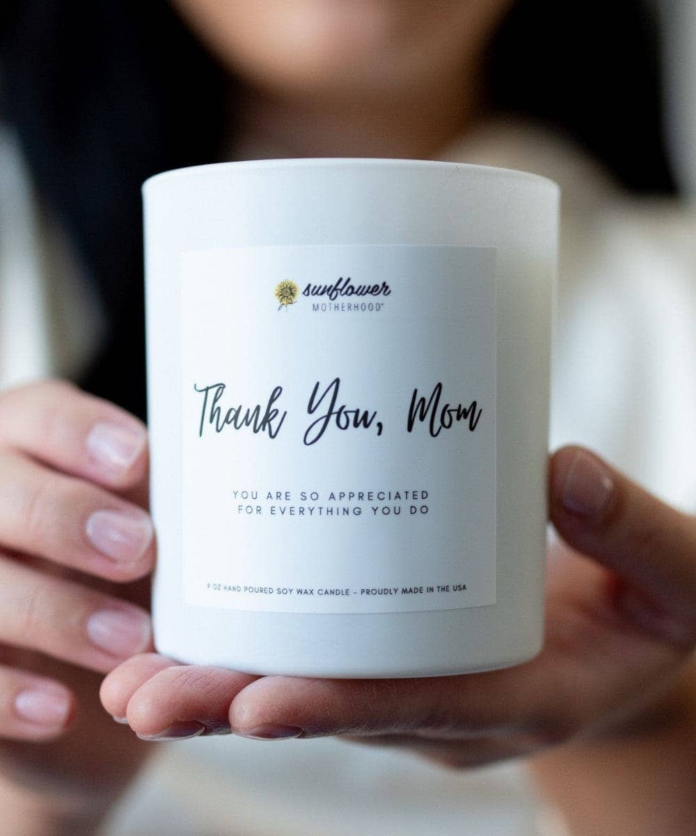 Thank You Mom Candle | Soy Candle Appreciation Gift For Mom
